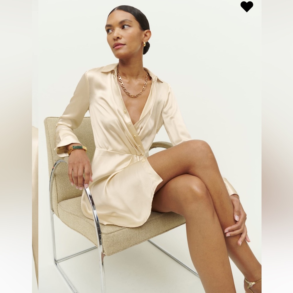 Brand New Reformation Alaine Silk Dress, Sexy and Elegant!💎Sold out everywhere!